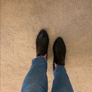 Steve Madden black ankle booties